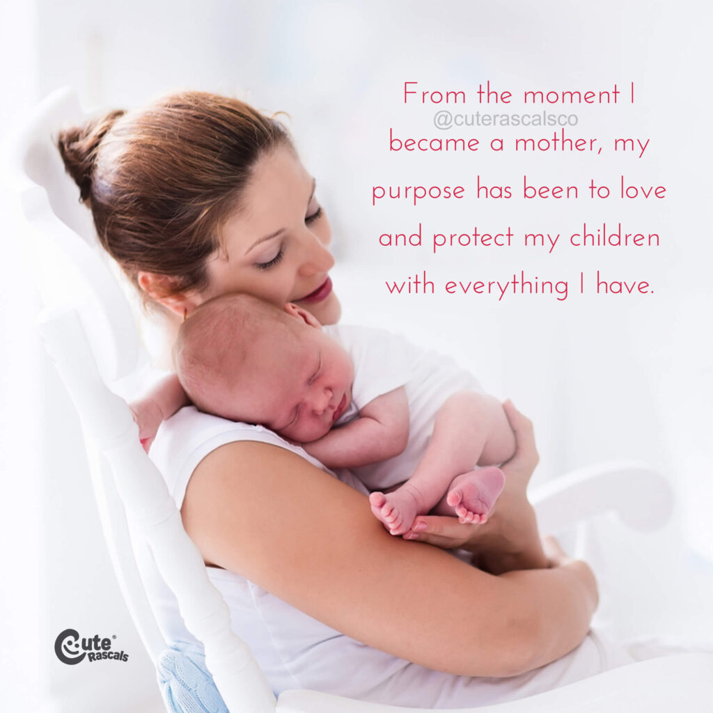 The moment you became a mom. Mom inspiring quotes.