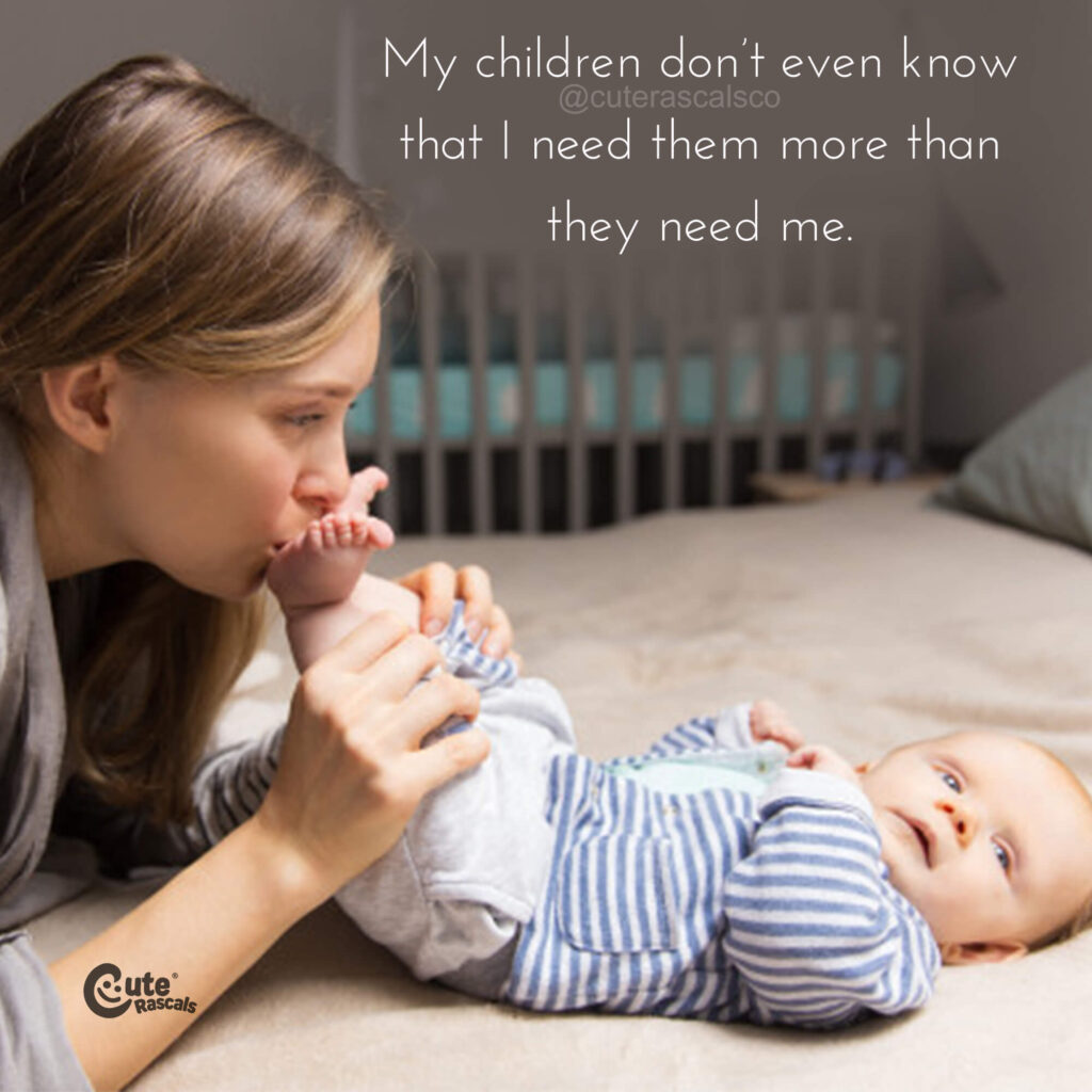 Mom smelling baby's feet. Inspiring beautiful mothers love for a child quotes