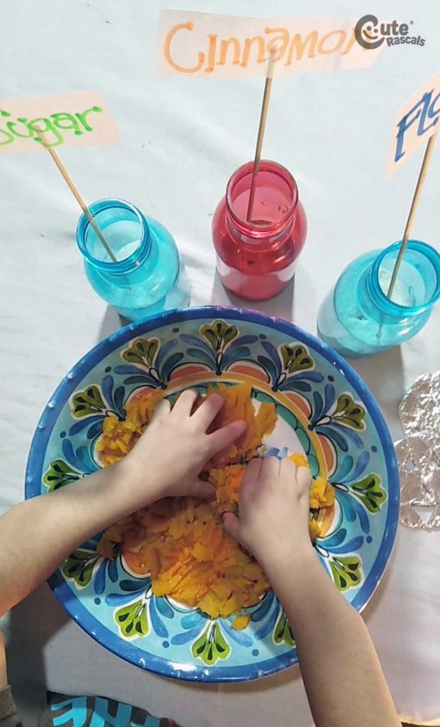 Fun and tasty sensory activity for kids.