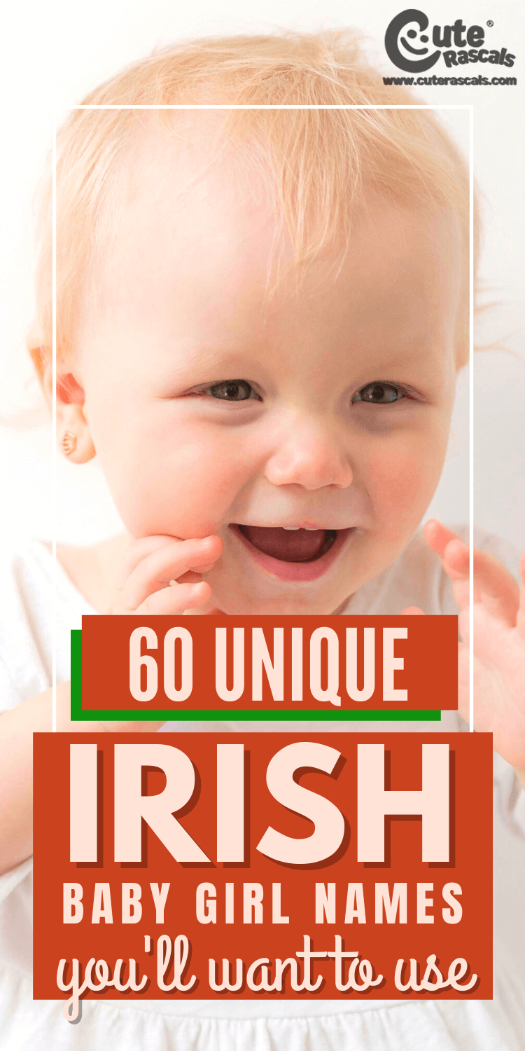 

<p>Unique is a direct synonym to Irish <strong>baby girl names</strong>. Why? Because of their intricate spelling and remarkable sounding, ancient and magical meaning.</p>
<p><img class="alignnone wp-image-5238 size-full" src="https://lifewithkids.cuterascals.com/wp-content/uploads/2020/11/baby-wearing-a-pink-hat-scaled.jpg" alt="60 Unique Irish Baby Girl Names You'll Want to Use" width="2560" height="1707" /></p>
<p>The <strong>girl names </strong>below will mesmerize you. In order to make a choice easier for you, I have provided the name meanings.</p>
<p>One more advice would be to stress less. First of all, stress will do you no good. Second – it is easier to make a decision when your mind is calm.</p>
<p> </p>
<h2>Irish Baby Girl Names:</h2>
<p>Let’s get down to it!</p>
<p><strong>Aideen</strong><strong> - </strong>It means <em>little fire</em>.</p>
<p><strong>Ailbhe</strong> – It means <em>white</em>.</p>
<p><strong>Aisling</strong> – It means <em>a thought or imagination</em>.</p>
<p><strong>Alanis</strong><strong> - </strong>It means <em>handsome</em>.</p>
<p><strong>Aoife</strong>      - It means <em>good-looking</em> or <em>charming</em>.</p>
<p><strong>Bebhinn</strong><strong> - </strong>It means <em>fair lady</em>.</p>
<p><strong>Blathnaid</strong> – It means <em>a flower</em> or <em>a bloom.</em></p>
<p><strong>Brianna</strong> - It means <em>being powerful and aristocratic</em>.</p>
<p><strong>Brighid</strong> – It means <em>toughness, power, and tenacity</em>.</p>
<p><strong>Catriona</strong><strong> - </strong>It means <em>pure</em>.</p>
<p><strong>Ciara</strong><strong> - </strong>It means <em>dark</em>.</p>
<p><strong>Caireann</strong> – It means <em>a much loved little friend</em>.</p>
<p><strong>Claire</strong> ­– It means <em>a distinguished and eminent personality</em>;<em> sparkling</em>.</p>
<p><strong>Clodagh</strong> It comes from the name of a river in Ireland, named after a Goddess.</p>
<p><strong>Cordelia</strong> – It means <em>the sea’s off-spring</em>.</p>
<p><strong>Deirdre</strong><strong> - </strong>It means <em>a fearsome one</em>.</p>
<p><strong>Dervil</strong><strong> – </strong>It means <em>a true desire.</em></p>
<p><strong>Deidre</strong> – It means <em>a female</em>.</p>
<p><strong>Delaney</strong> – It means <em>the challenger’s daughter</em>.</p>
<p><strong>Eabh</strong><strong> – </strong>It means <em>radiant</em>.</p>
<p><img class="alignnone wp-image-5240 size-full" src="https://lifewithkids.cuterascals.com/wp-content/uploads/2020/11/smiling-baby-wearing-a-pink-shirt-scaled.jpg" alt="60 Unique Irish Baby Girl Names You'll Want to Use" width="2560" height="1707" /></p>
<p><strong>Ealga</strong>     - It means <em>excellent</em>, <em>courageous</em>.</p>
<p><strong>Eimear</strong> - It means <em>expeditious</em>; <em>quick</em>.</p>
<p><strong>Erin</strong><strong> – </strong>It means <em>peace</em>.</p>
<p><strong>Fiona</strong><strong> - </strong>It means <em>fair</em>.</p>
<p><strong>Fiadh</strong><strong> - </strong>It means <em>wild</em>.</p>
<p><strong>Finley</strong> – It means <em>a fair-haired hero.</em></p>
<p><strong>Gormlaith</strong>       - It means <em>empress</em>.</p>
<p><strong>Gail</strong><strong> – </strong>It means <em>joyful</em>.</p>
<p><strong>Grainne</strong> – It means <em>Love</em></p>
<p><strong>Geileis</strong> – It means <em>a bright, sparkling swan</em>.</p>
<p><strong>Hiolair</strong><strong> – </strong>It means <em>happy</em>.</p>
<p><strong>Inis</strong><strong> – </strong>It means <em>from the River Island</em>.</p>
<p><strong>Innogen</strong><strong> – </strong>It means <em>maiden</em><em>, innocent</em>.</p>
<p><strong>Iona</strong> – It means <em>island, </em>and it is believed to be blessed.</p>
<p><strong>Isabelle</strong> – It means <em>the Lord is my vow or promise</em>.</p>
<p><strong>Kagen</strong><strong> – </strong>It means <em>fiery and thinker</em>.</p>
<p><strong>Kayleigh</strong> - It means <em>to have a beautiful figure</em>.</p>
<p><strong>Kiara</strong> – It means <em>someone with hair as black as a Raven</em>.</p>
<p><strong>Laoise</strong><strong> – </strong>It means <em>radiance.</em></p>
<p><strong>Leianne</strong> - It means <em>a lady of great beauty who is fair and radiant</em>.</p>
<p><strong>Maeve</strong><strong> – </strong>It means <em>the cause of great joy</em>.</p>
<p><strong>Muireann</strong> – It means <em>someone who belongs to the sea</em>.</p>
<p><strong>Nuala</strong> – It means <em>lamb’ or ‘fair shoulder</em>.</p>
<p><strong>Niamh</strong><strong> – </strong>It means <em>radiance</em>.</p>
<p><strong>Orlaith</strong><strong> – </strong>It means <em>the Golden Princess</em>.</p>
<p><strong>Phiala</strong><strong> – </strong>It’s the name of an Irish saint.</p>
<p><strong>Riegan</strong> – It means <em>someone who is royal</em>.</p>
<p><strong>Riona</strong><strong> – </strong>It means <em>queen</em>.</p>
<p><strong>Saoirse</strong> – It means <em>independence</em>.</p>
<p><img class="alignnone wp-image-5239 size-full" src="https://lifewithkids.cuterascals.com/wp-content/uploads/2020/11/smiling-baby-wearing-a-white-baby-ribbon-headband-scaled.jpg" alt="60 Unique Irish Baby Girl Names You'll Want to Use" width="2560" height="1706" /></p>
<p><strong>Sile</strong> – It means <em>music, which is pure</em>.</p>
<p><strong>Siobhan – </strong>It means <em>God is gracious</em>.</p>
<p><strong>Sadhbh</strong><strong> – </strong>It means <em>goodness</em>.</p>
<p><strong>Shalene</strong> – It means <em>someone who has come from the magical land of fairies</em>.</p>
<p><strong>Sinead</strong> – It means <em>kind, gracious</em>.</p>
<p><strong>Tawney</strong><strong> – </strong>It means <em>golden </em>or <em>of a sandy color</em>.</p>
<p><strong>Tara</strong><strong> – </strong>It means <em>crag; tower</em>.</p>
<p><strong>Toireasa</strong> – It means <em>someone who harvests</em>.</p>
<p><strong>Una</strong><strong> – </strong>It means <em>lamb</em>.</p>
<p><strong>Vevila</strong><strong> - </strong>It means <em>harmony</em>.</p>
<p><strong>Wynnie </strong>– It means <em>fair</em>.</p>
<p>