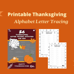 Free Printable Thanksgiving Letter Tracing Worksheets