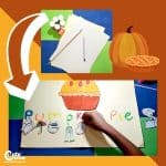 Thanksgiving Pumpkin Pie Montessori Literacy Activity for Kids Worksheets (4-6 Year Olds)