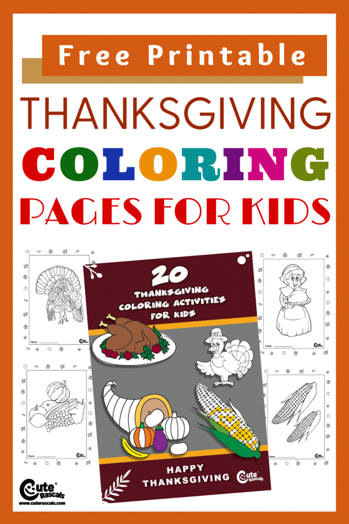 Surprise kids with fun coloring pages to celebrate Thanksgiving. Click to print 20 pages of Thanksgiving coloring sheets for kids.