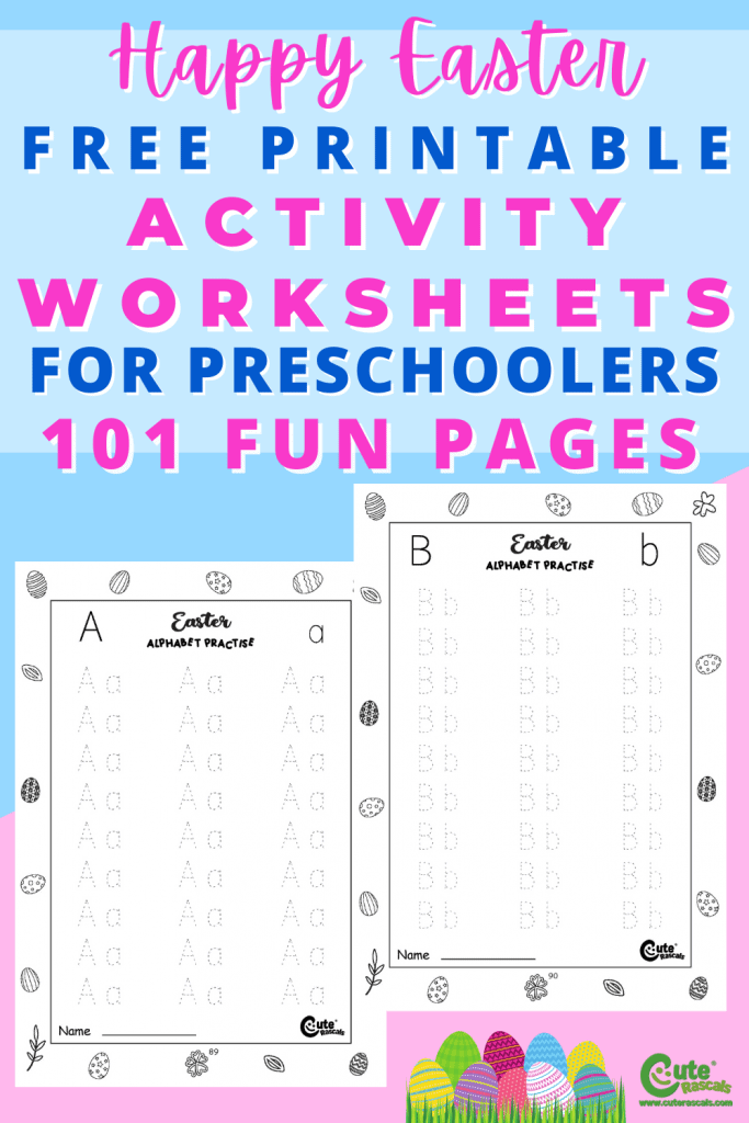 Let kids have fun Easter activity sheets. Check out this set of 101 pages of worksheets.
