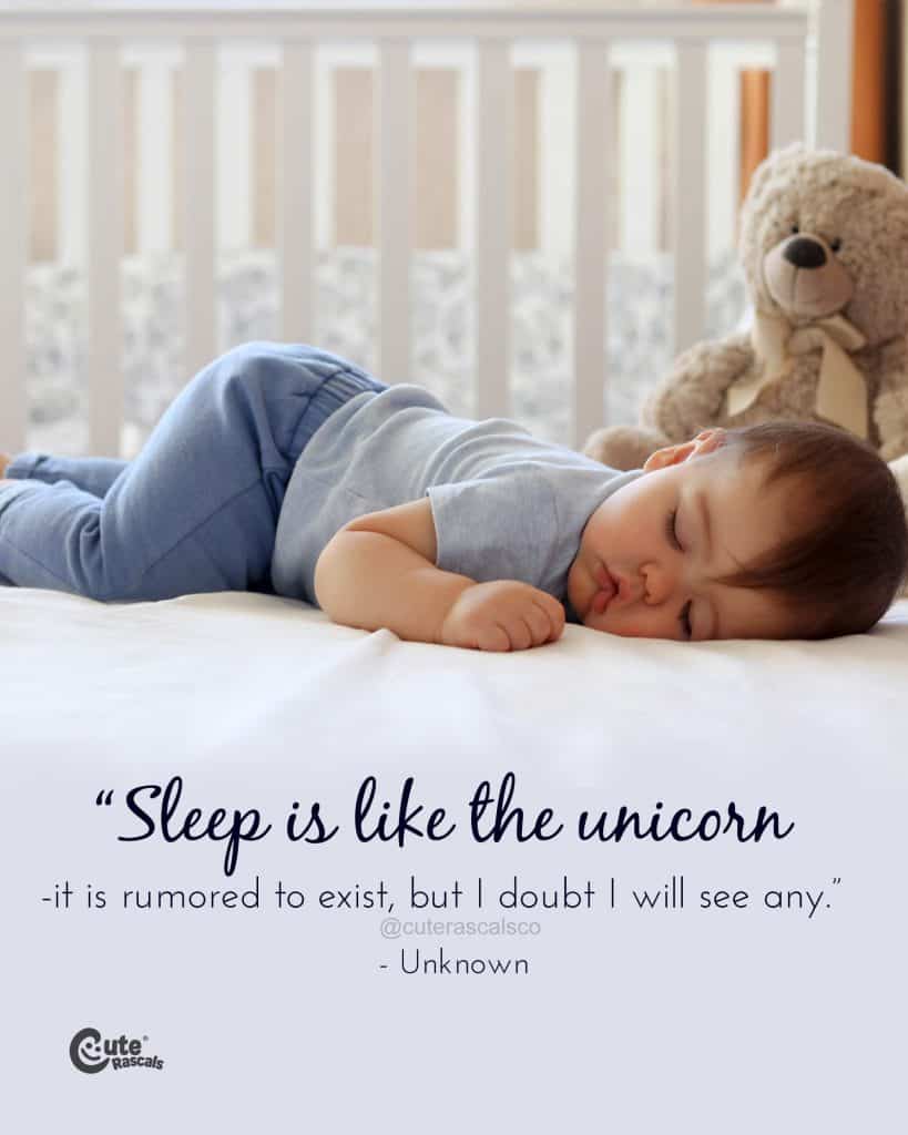 Sleep is like the unicorn—it is rumored to exist, but I doubt I will see any