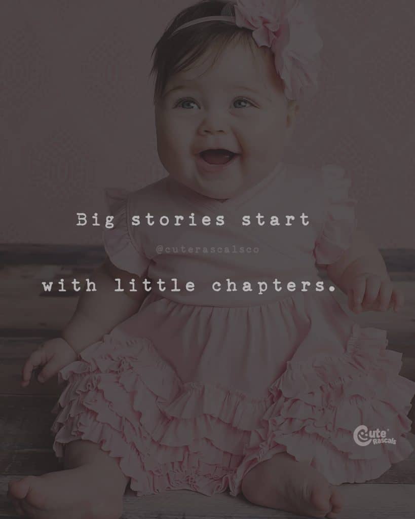 Big stories start with little chapters