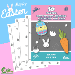 Free Printable Easter Dot to Dot for Kids Worksheets