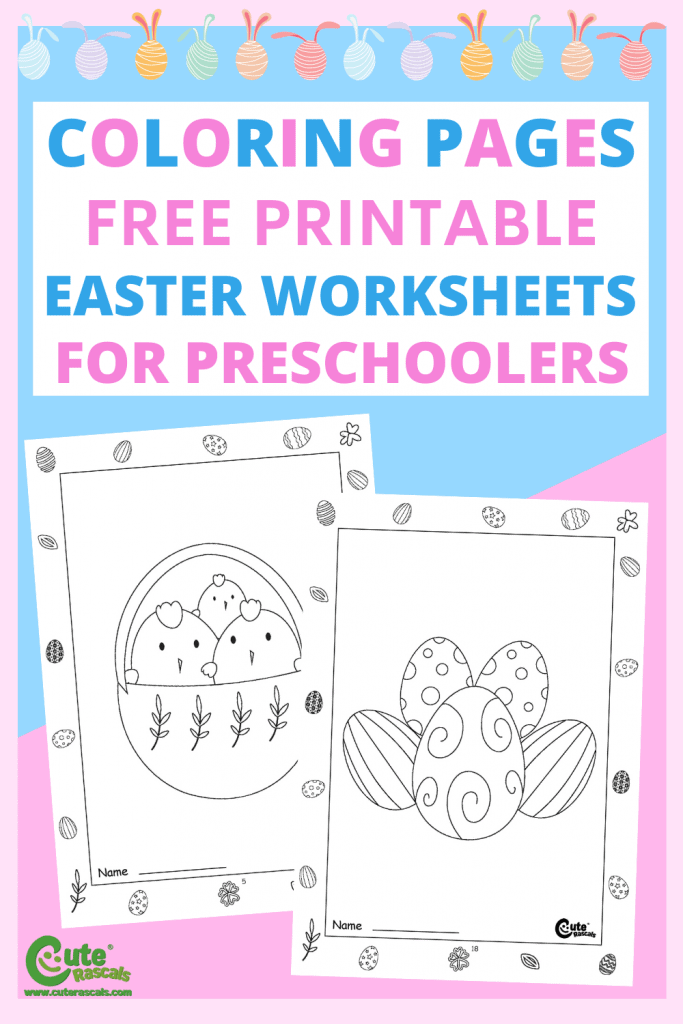 Free printable Easter worksheets for kids.