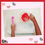 Let's Wash the Hearts Sensory Activity for Toddlers (1-2 Year Olds) with Free Printable Worksheets