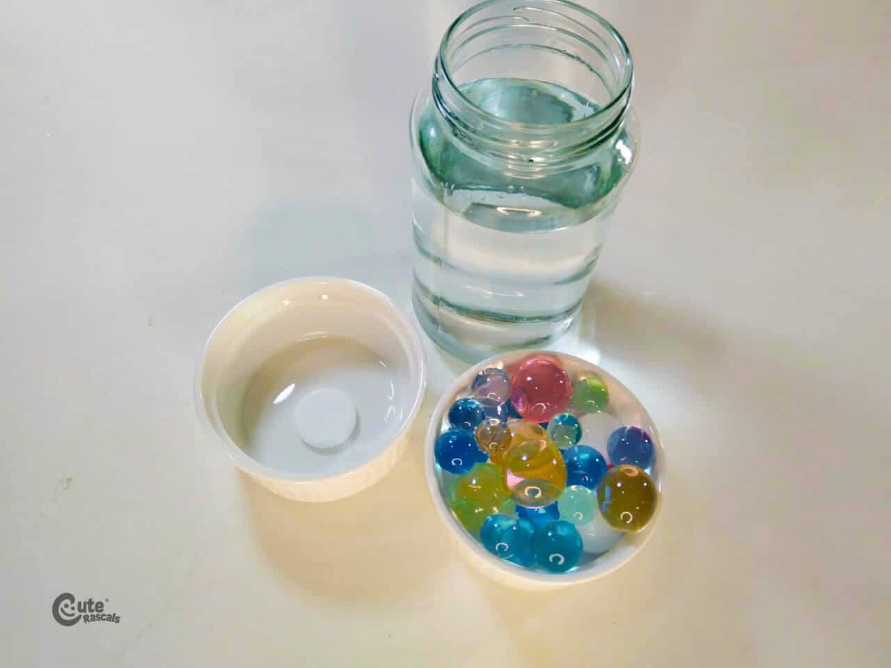 Materials Colored Candies. Fun easy science experiments for kids