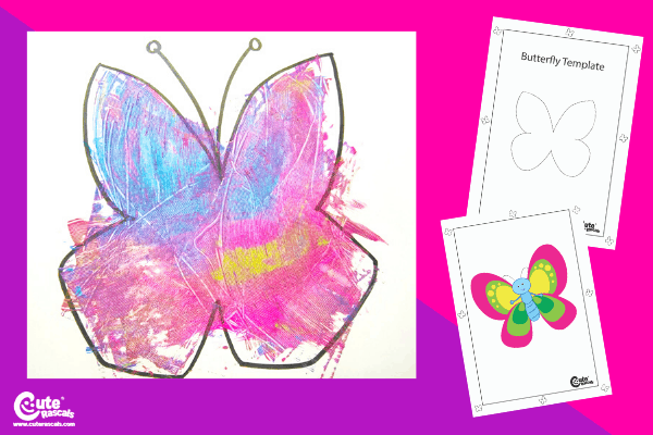 Beautiful Butterfly Montessori Color Activity for Preschool Worksheets (4-6 Year Olds)