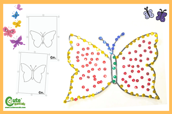 Butterfly Crafts for Kids a Montessori Activity with Printable Worksheets  