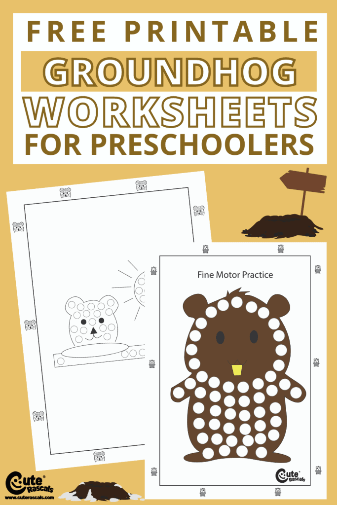 Free printable groundhog worksheets