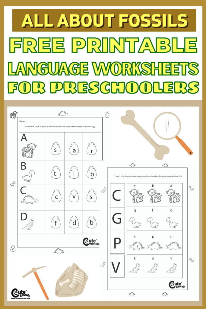 Free printable language worksheets for kids.