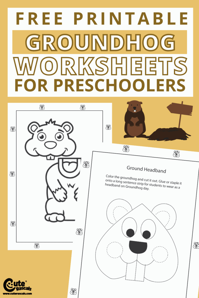 Fun groundhog free printable worksheets for the paper bag groundhog art and craft idea