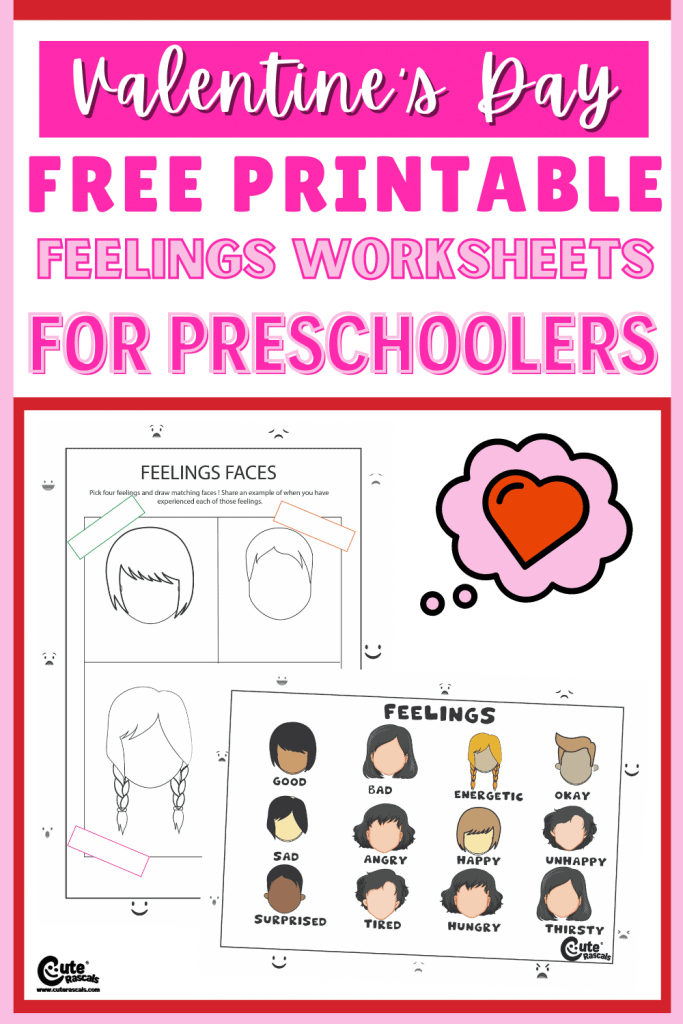 Free printable feelings worksheets for preschoolers