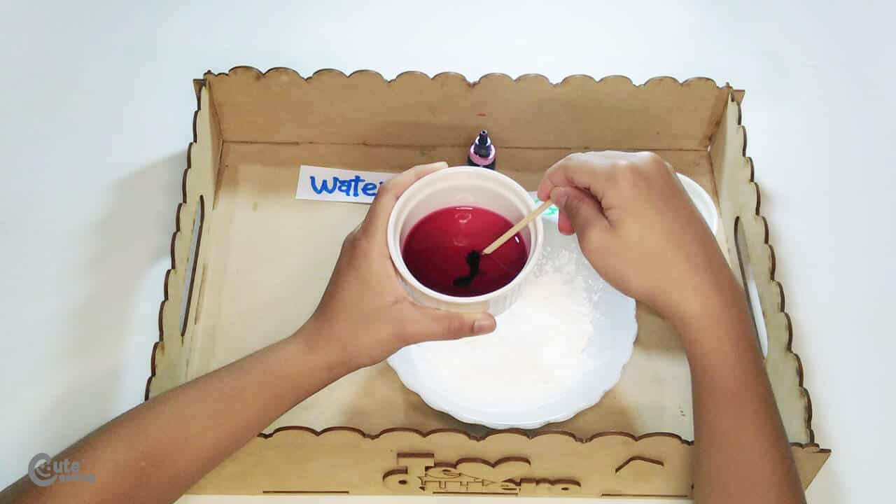 Stir the water in this preschool science experiment