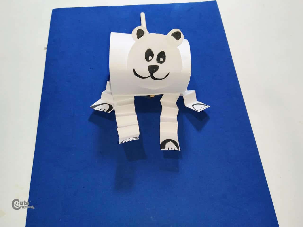 Polar bear handicraft winter crafts for kids