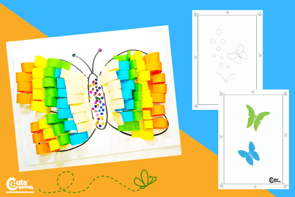 Colorful Wings Butterfly Craft Montessori Worksheets (4-6 Year Olds)