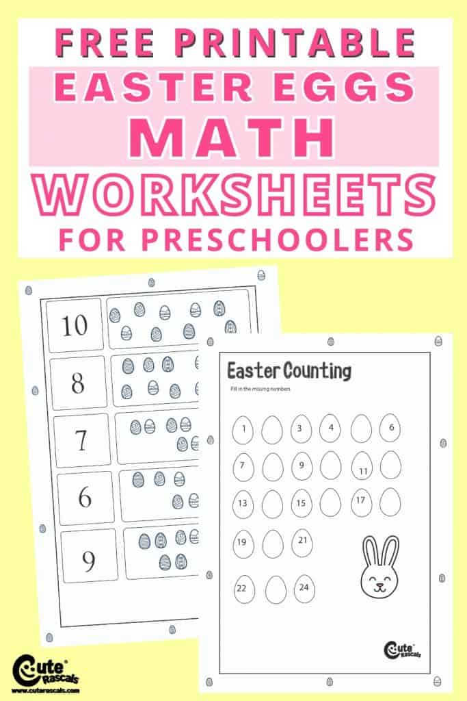 Free printable Math worksheets for preschoolers