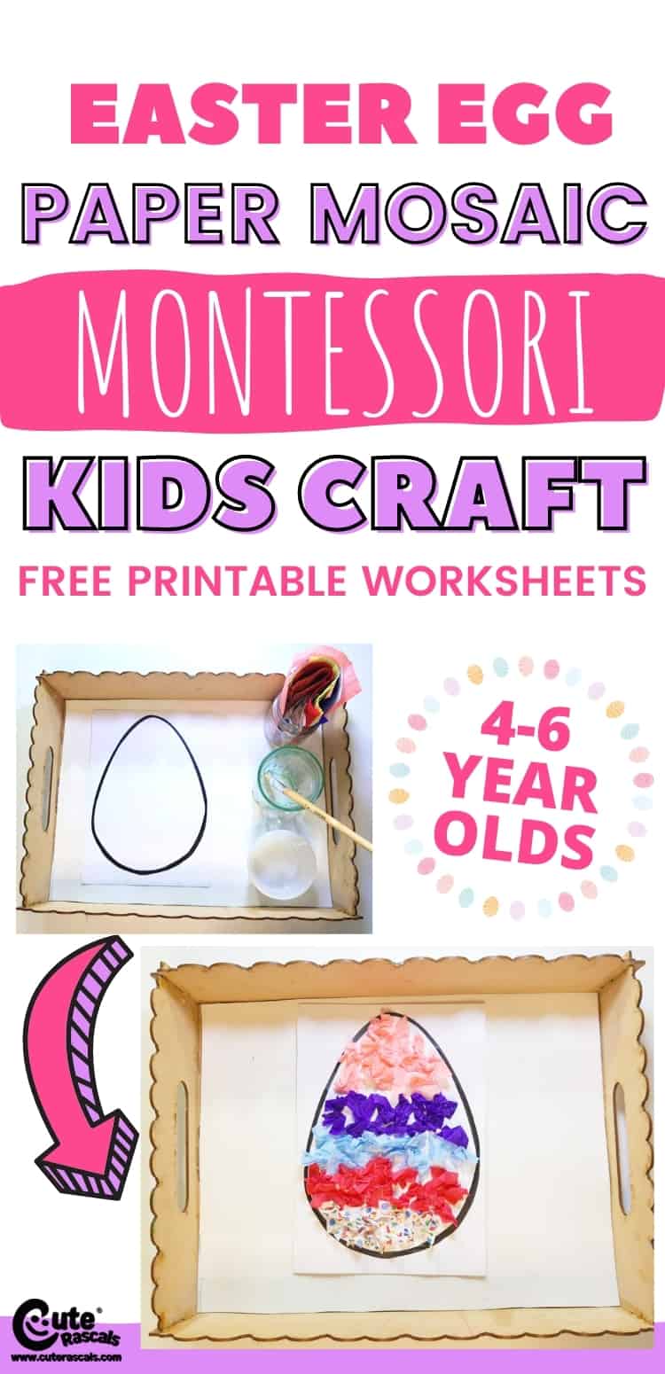 Fun Montessori Easter crafts for kids.
