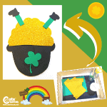 Pot of Gold St. Patrick's Day Craft Idea for Kids Montessori Worksheets (4-6 Year Olds)