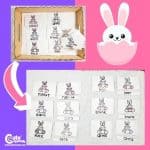 Easter Rabbit's Body Easy Science Activities for Kids Montessori Worksheets (4-6 Year Olds)