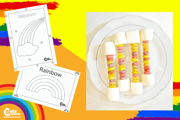 Sweet Rainbow Food Sensory Activities for Kids with Worksheets (2-4 Year Olds)