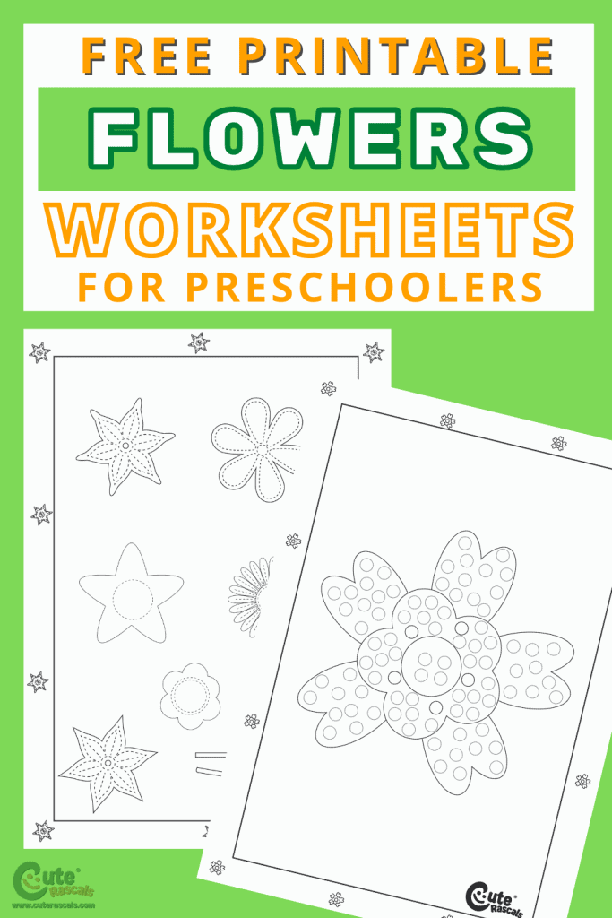 Free printable spring worksheets. Fun craft for kids.