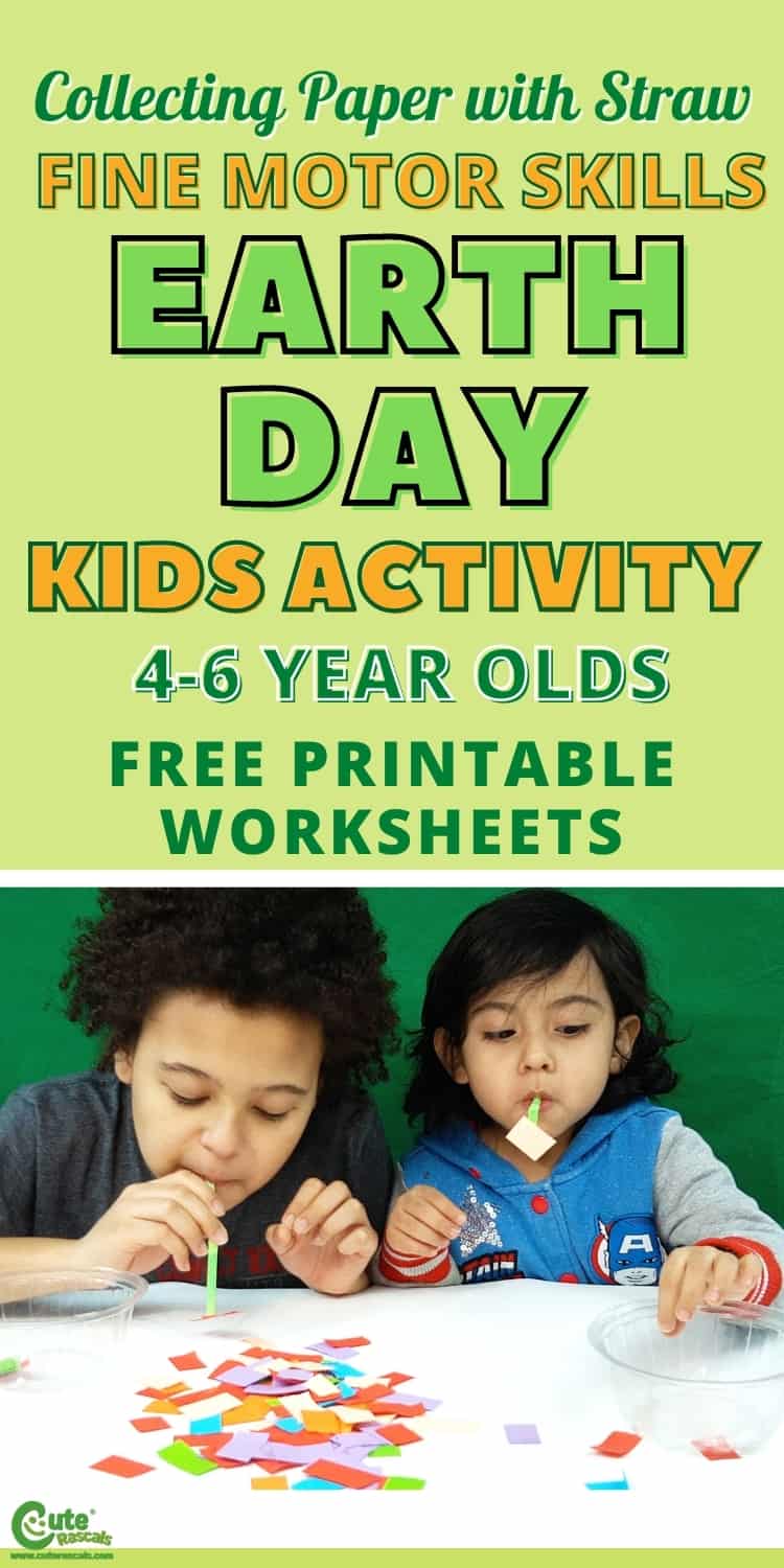 Fun Earth Day activity for preschoolers. Check out our collecting papers activity.
