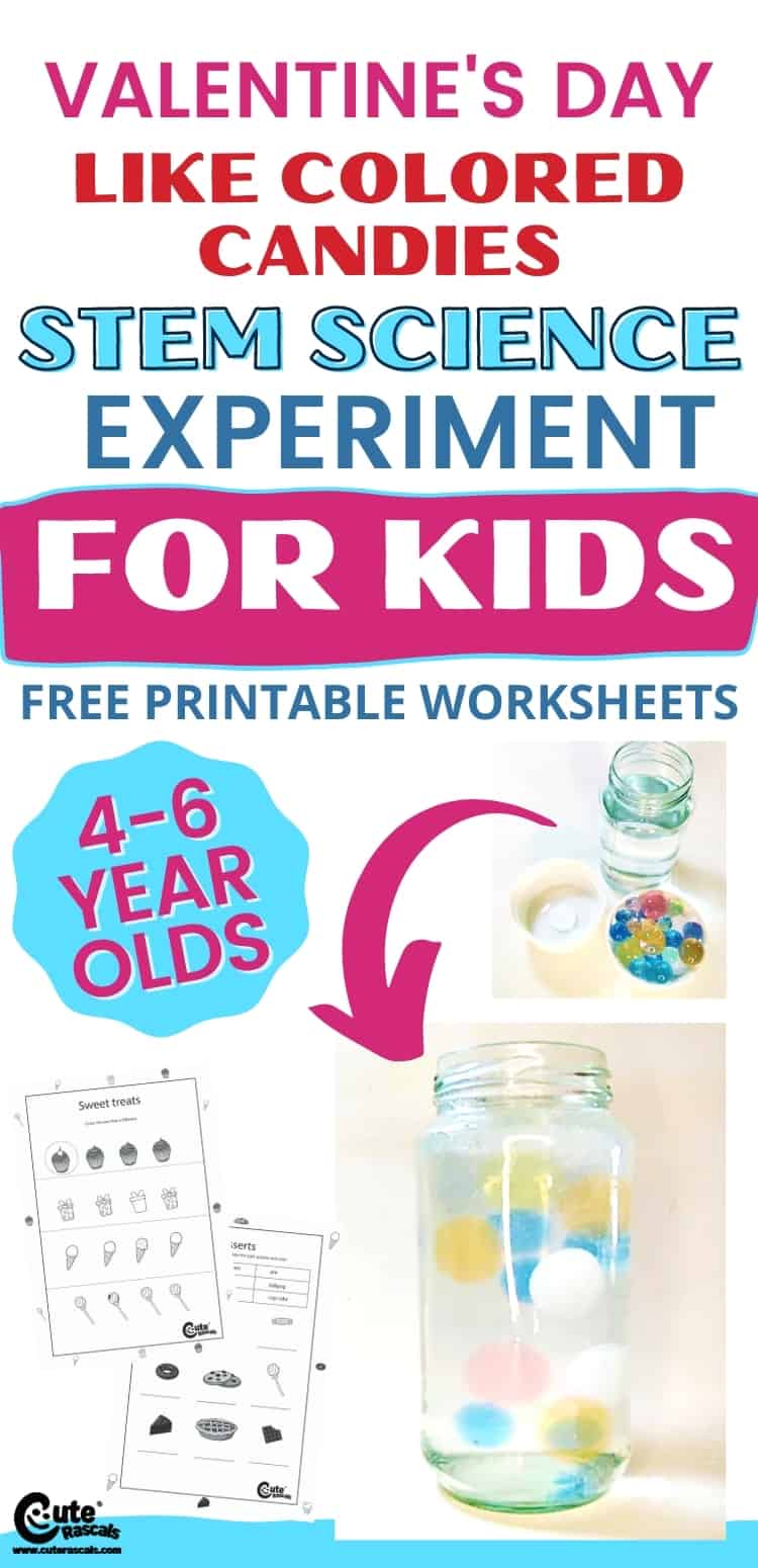 Fun easy science experiments for kids of making floating gels that look like colored candies.