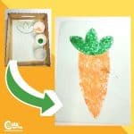 Happy Carrot Painting Crafts for Kids Montessori Worksheets (4-6 Year Olds)