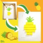 Healthy Pineapple Easy Paper Craft for Kids Montessori Worksheets (4-6 Year Olds)