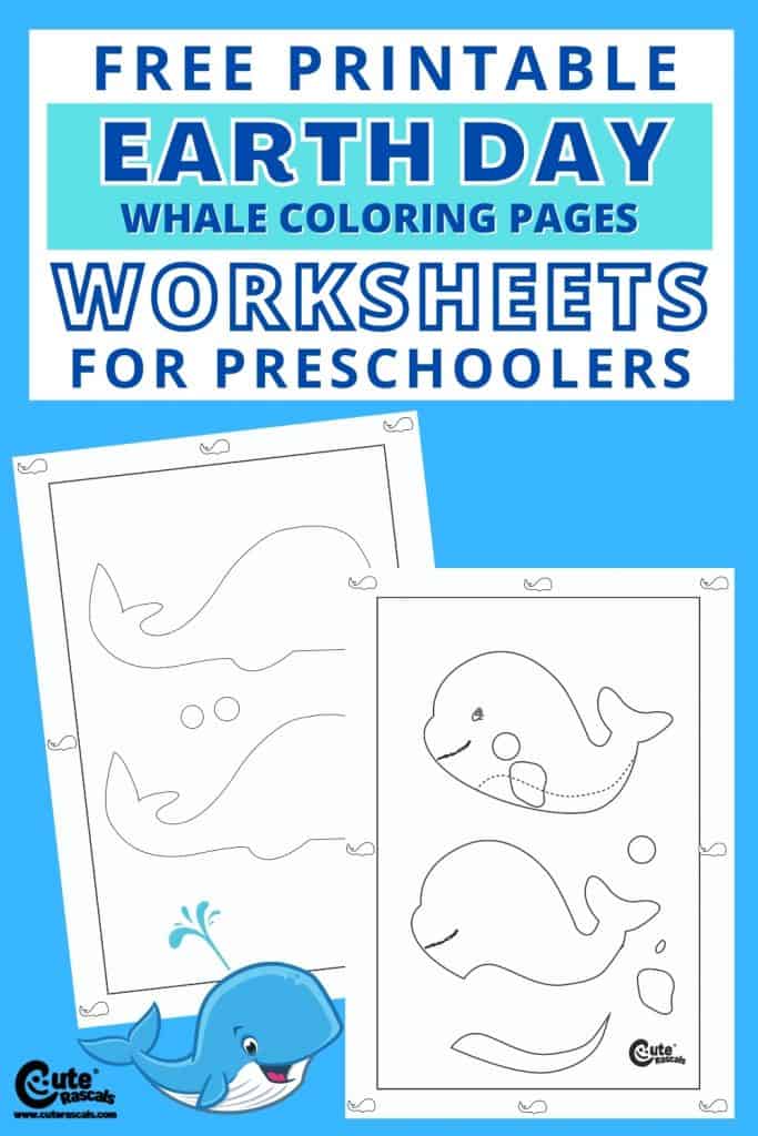 Free printable whale worksheets for kids. Earth day worksheets