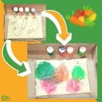 Sensory Vegetables Arts and Crafts for Toddlers Montessori Worksheets (1-2 Year Olds)