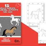 Strong! 15 Horse Coloring Pages for Kids' Fun Time