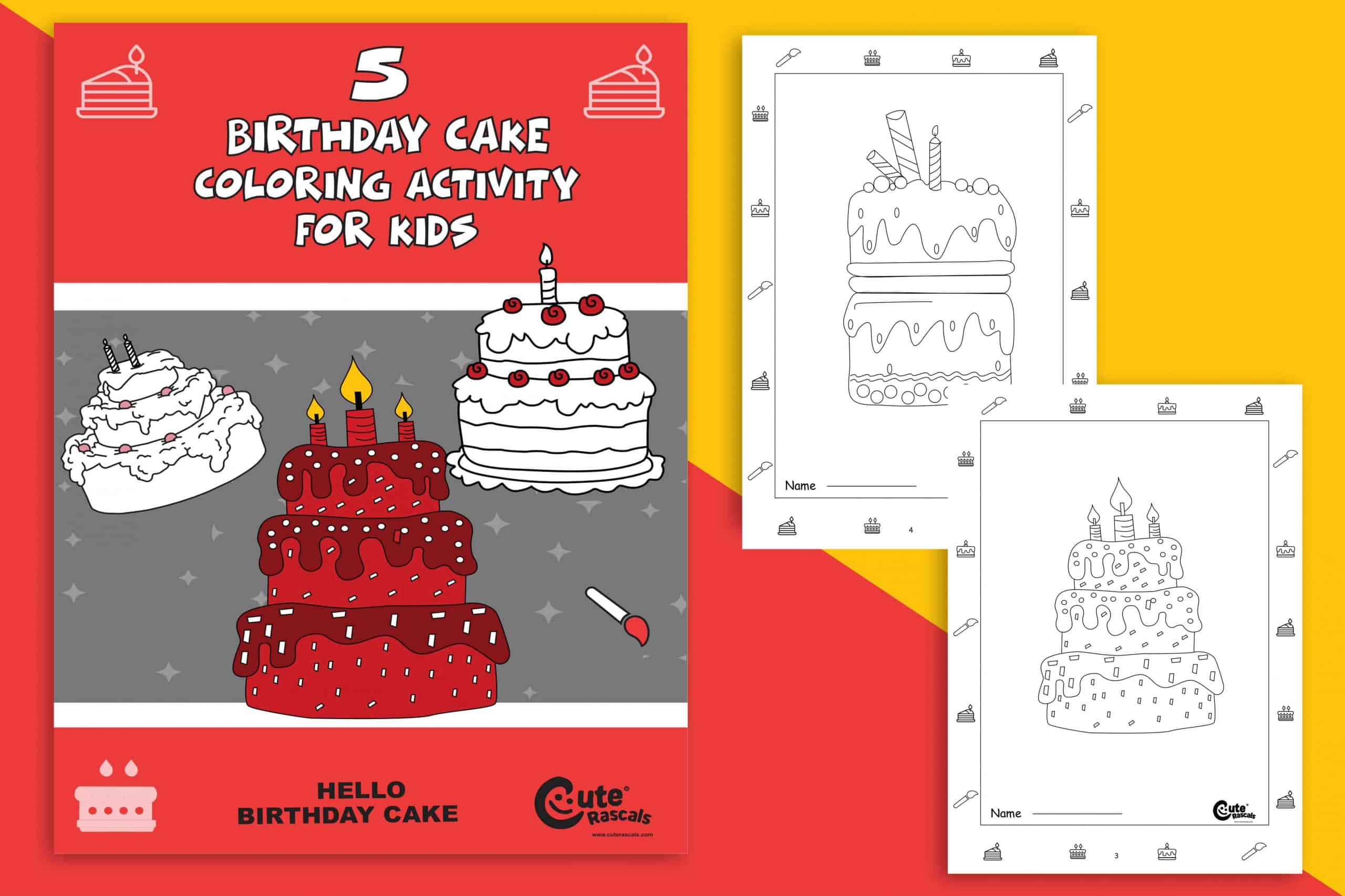 5 Birthday Coloring Pages for You to Wish Loved Ones