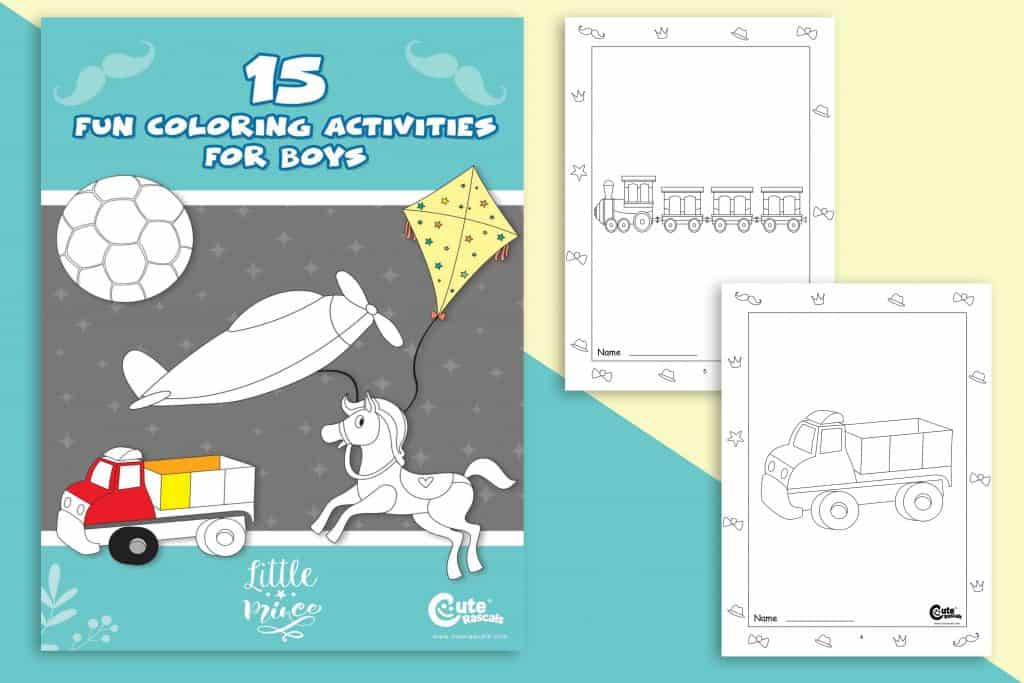15 Fun Coloring Pages Every Boy Needs in Playtime