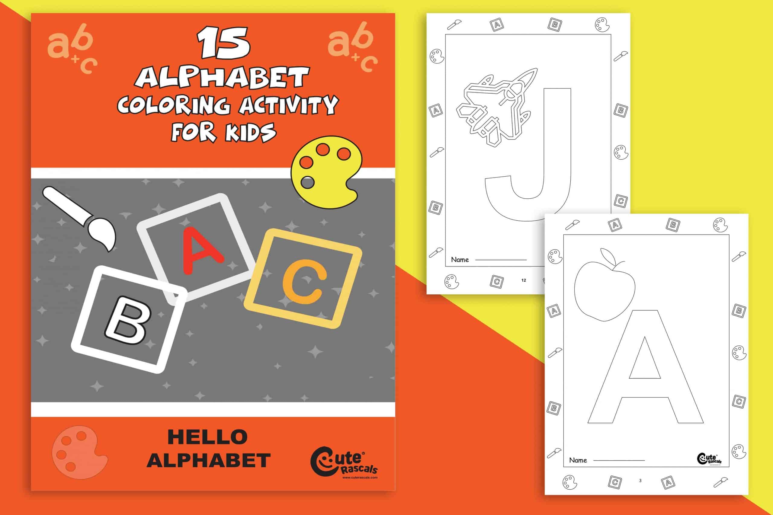 15 Simple Alphabet Coloring Pages to Make Learning Fun