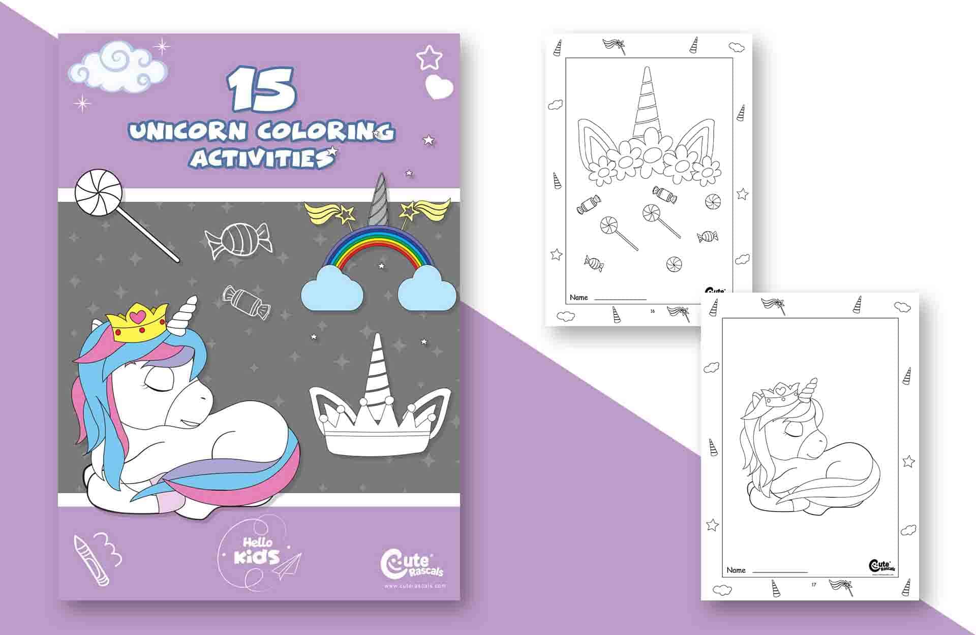 Magical Unicorn Coloring Pages For Kids' Fun Playtime