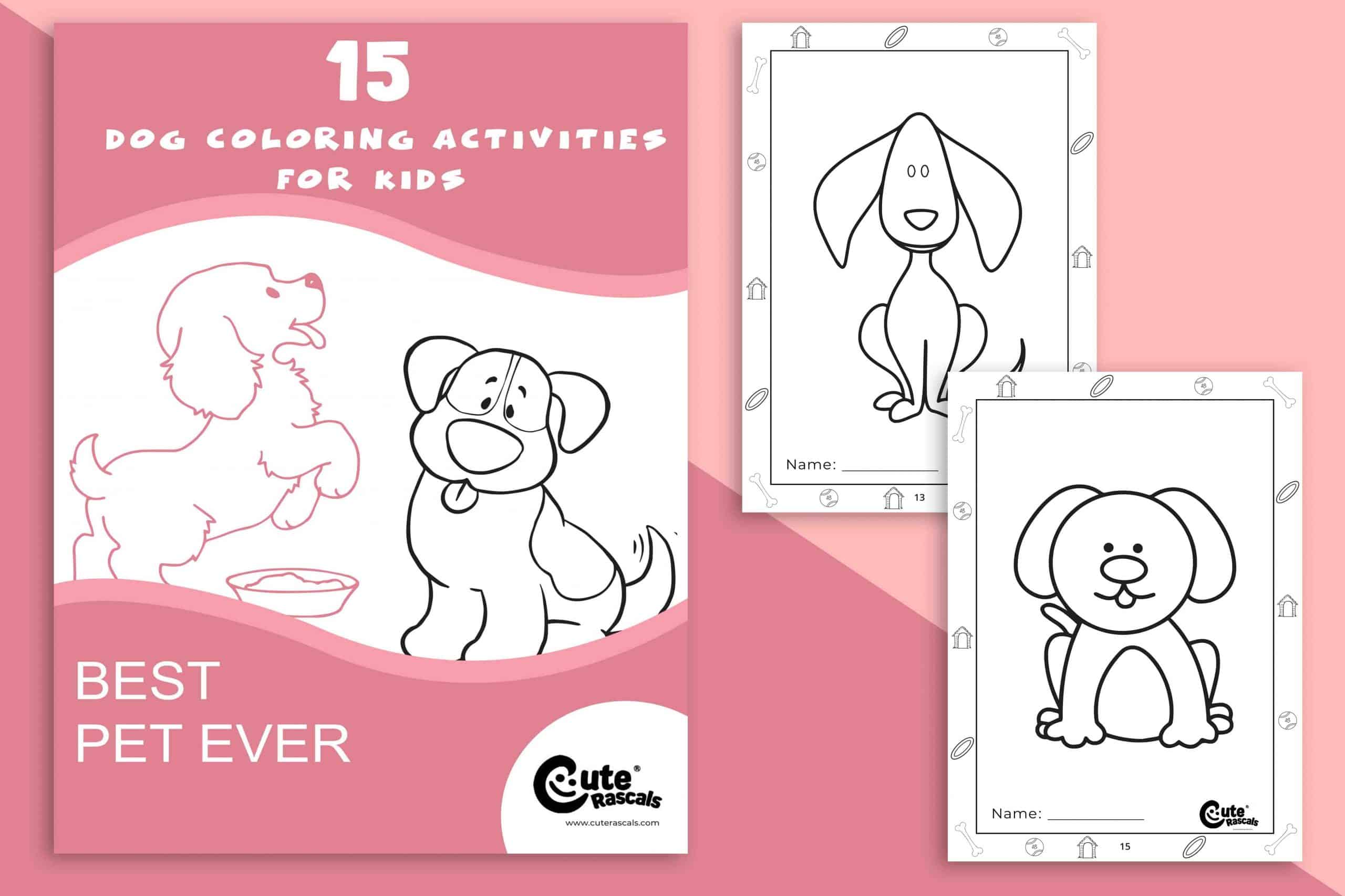 15 Absolutely Adorable Dog Coloring Pages to Melt Hearts