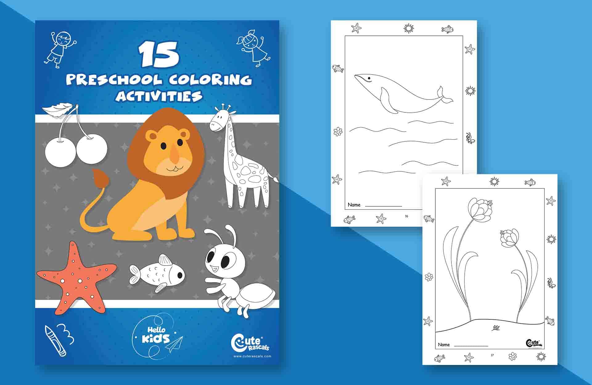 15 Simple Coloring Pages For Every Preschooler's Creativity