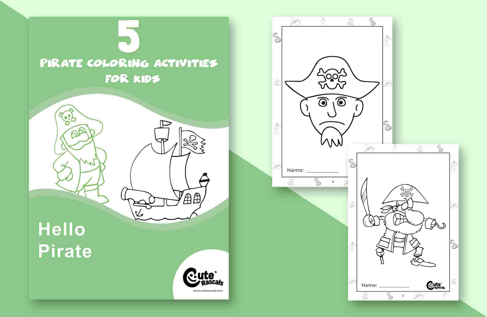 5 Adventurous Pirate Coloring Pages to Keep Your Kids Entertained