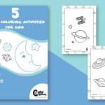 Amazing Space Coloring Pages for Kids (5 Unique Pictures)
