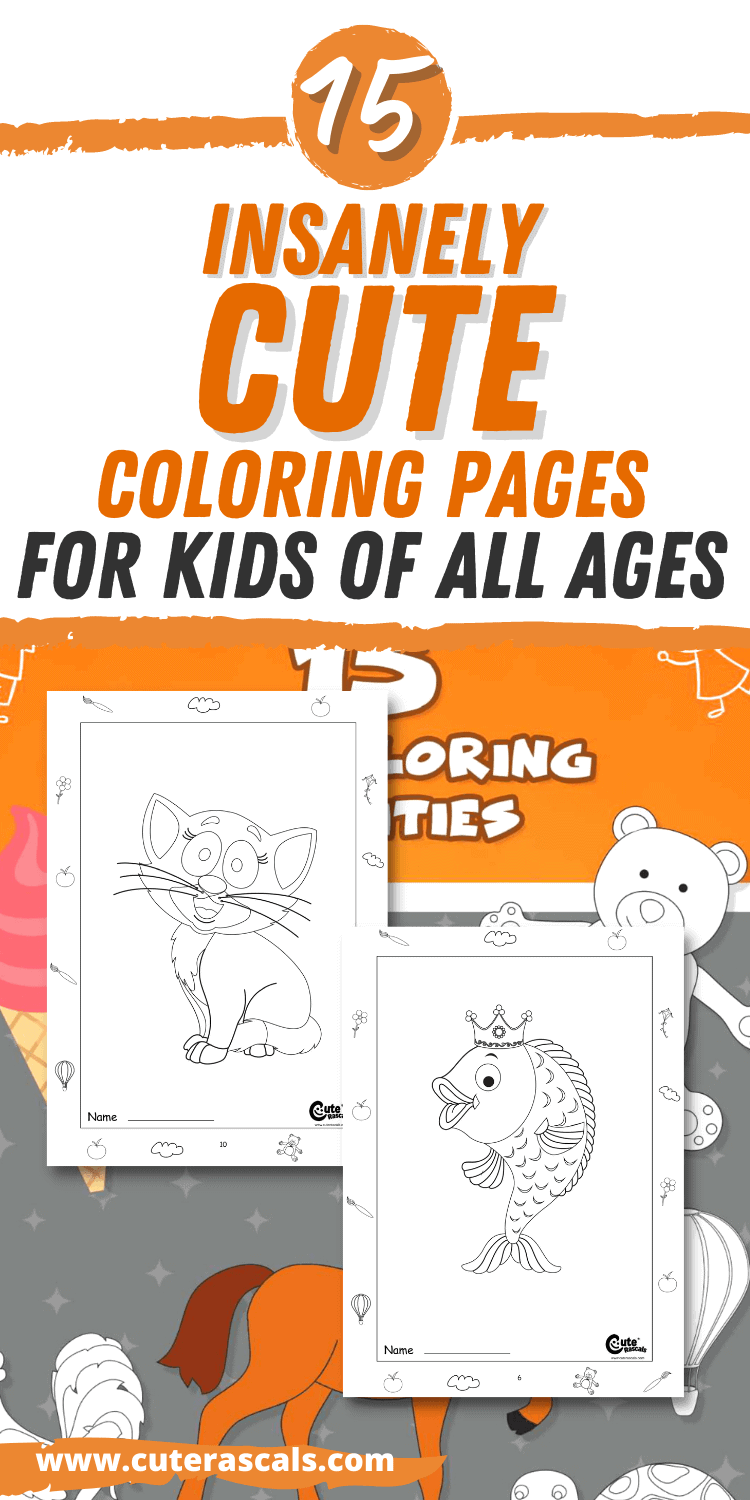 15 Insanely Cute Coloring Pages for Kids of All Ages