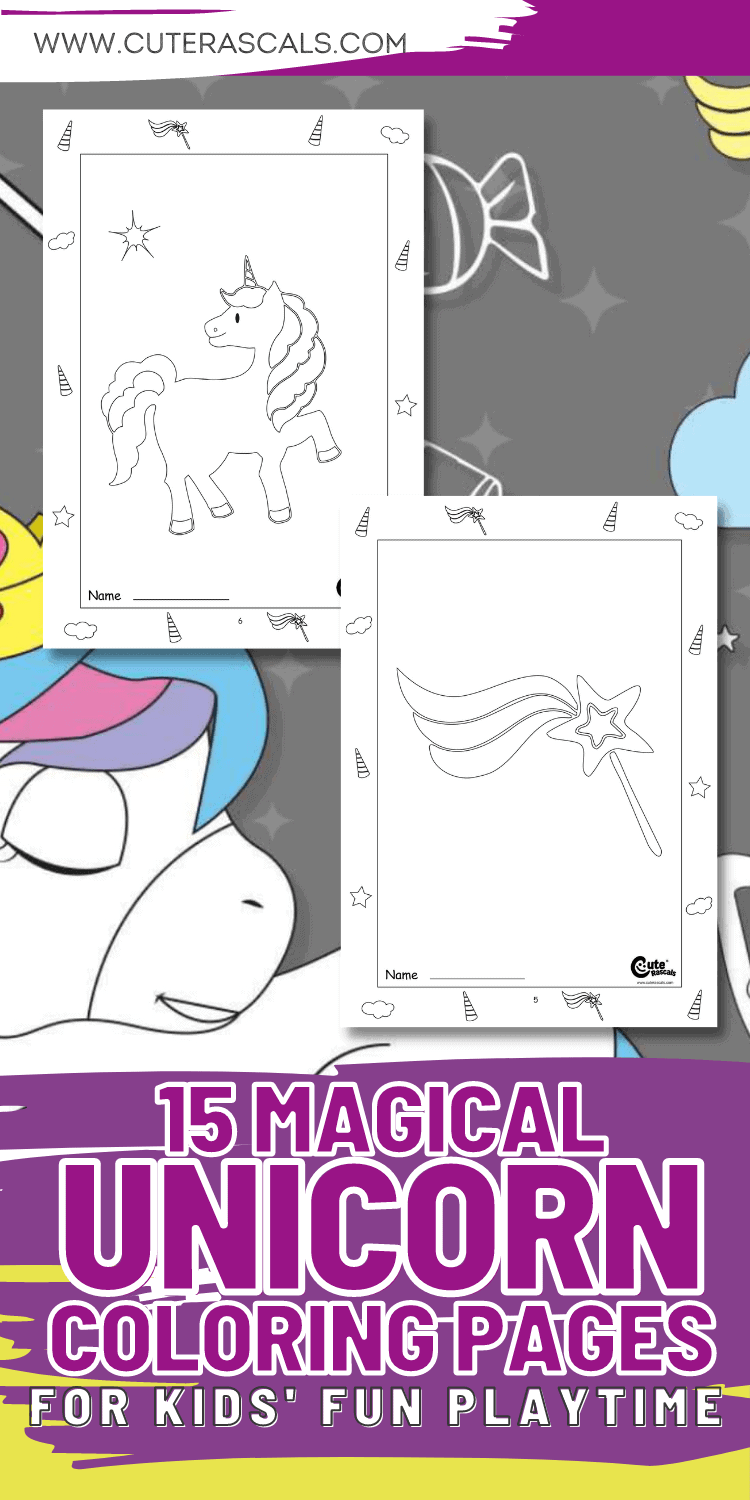 15 Magical Unicorn Coloring Pages For Kids' Fun Playtime