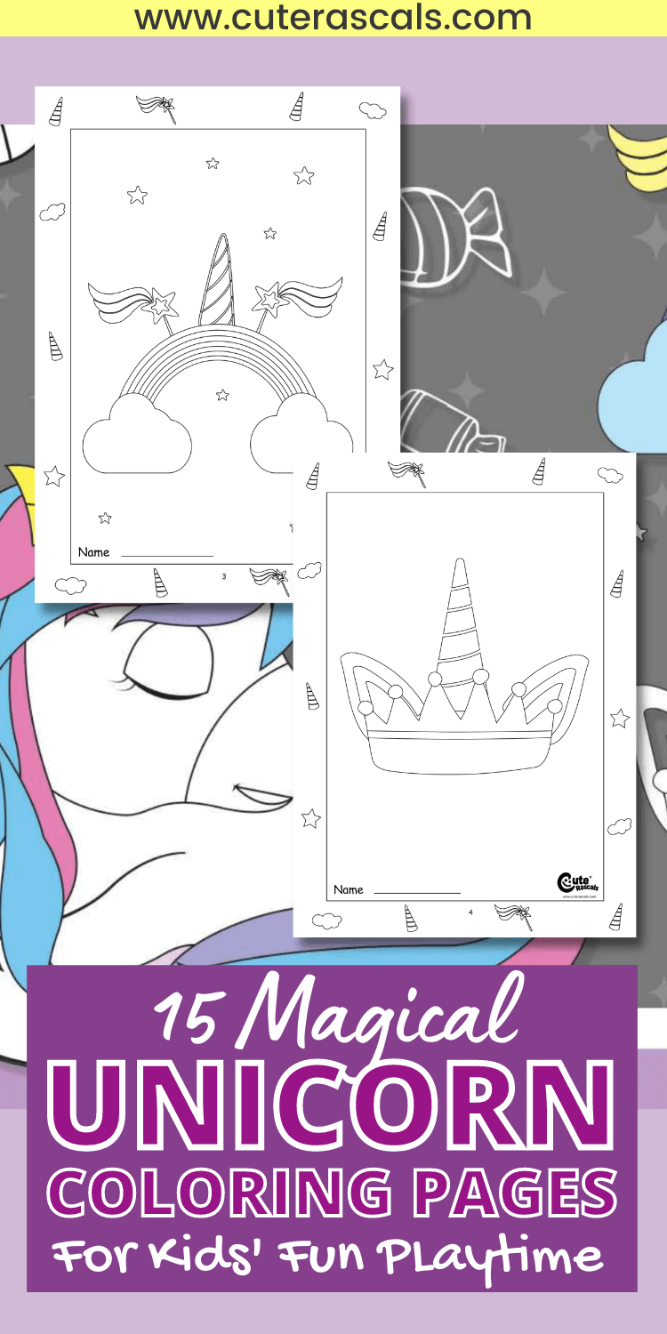15 Magical Unicorn Coloring Pages For Kids' Fun Playtime