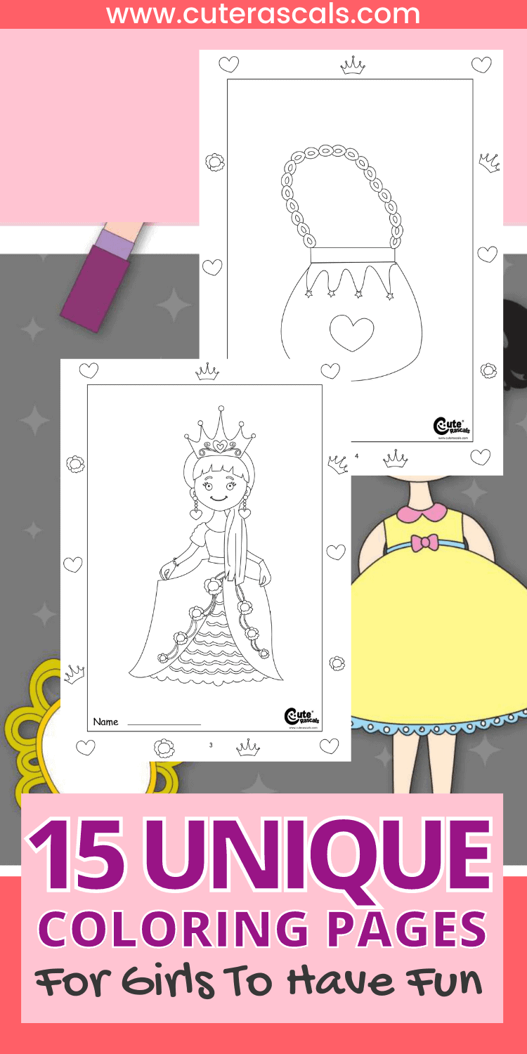 15 Unique Coloring Pages for Girls to Have Fun