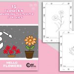 Beautiful Flower Coloring Pages for Kids (15 Awesome Images)