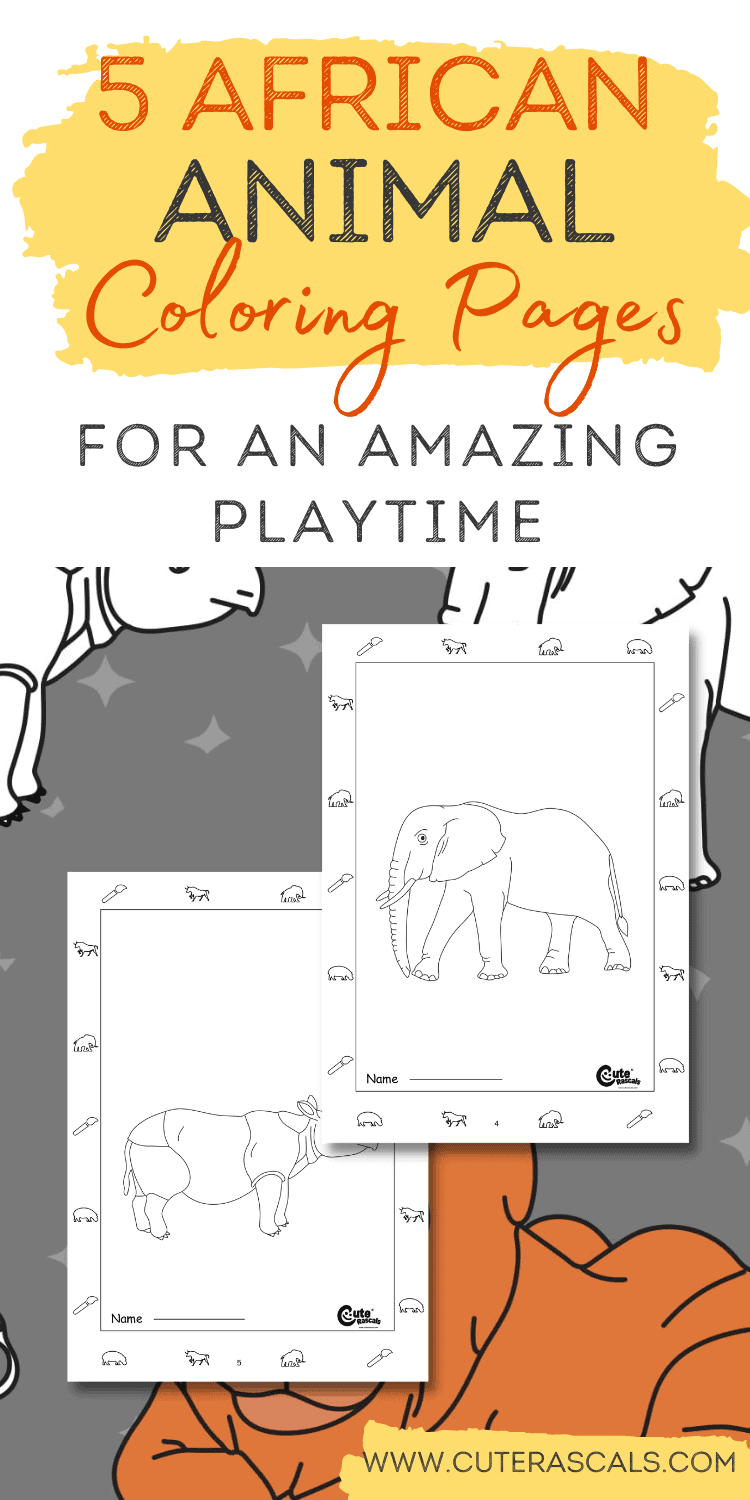 5 African Animal Coloring Pages for an Amazing Playtime